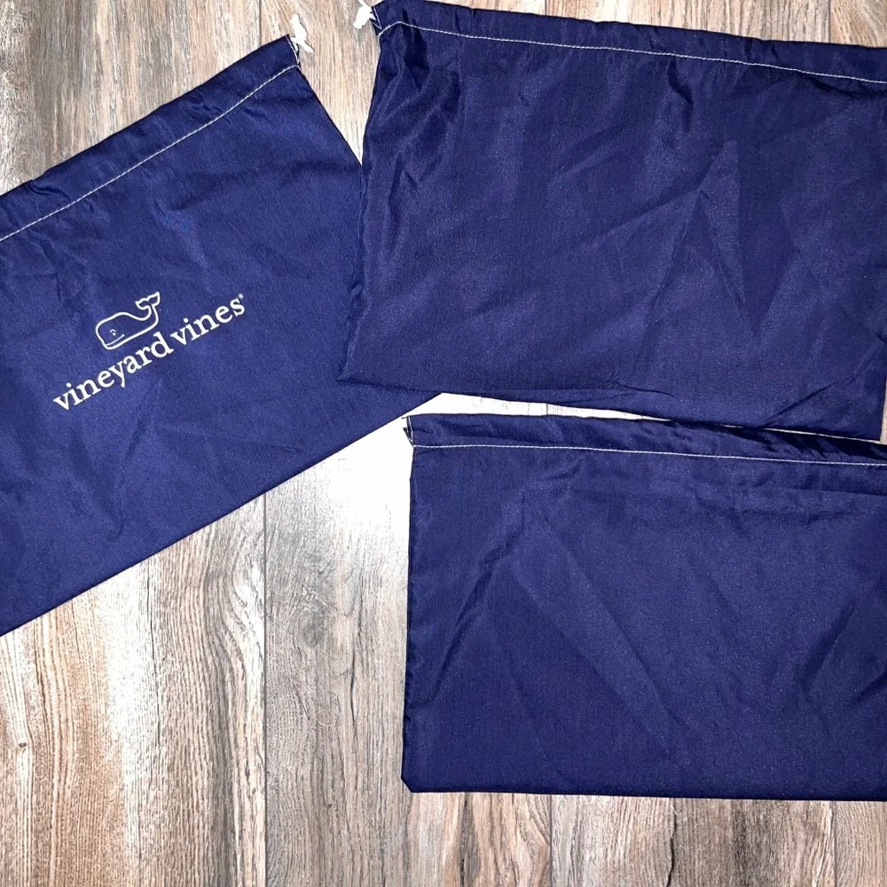 Lot of 3 Vineyard Vines Drawstring Bags-Travel, Vacation, Storage